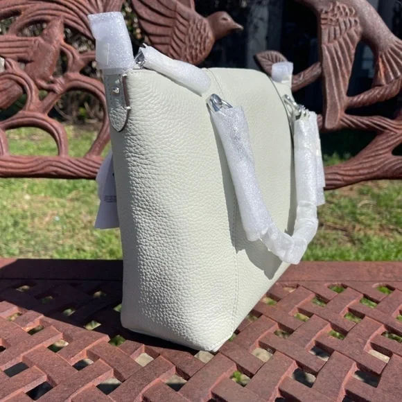 NWT Coach Kacey Satchel Bag In Light Sage/Silver - Picture 4 of 10